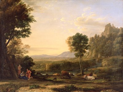 Pastoraal Landschap, 1645 door Claude Lorrain